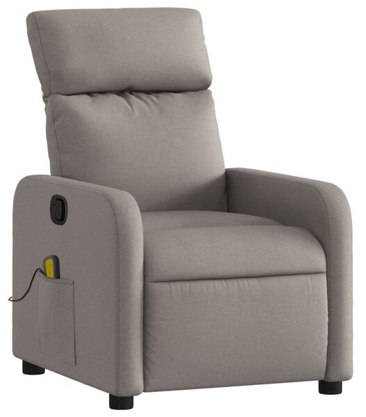 Masání polohovací křeslo taupe textil