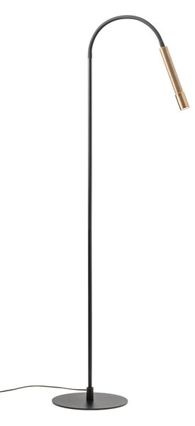 Redo Stojací LED lampa DRILL 8W, v. 172 cm flexibilní, CRI90, stmívatelná Barva: Černá, Barva světla: 3000K