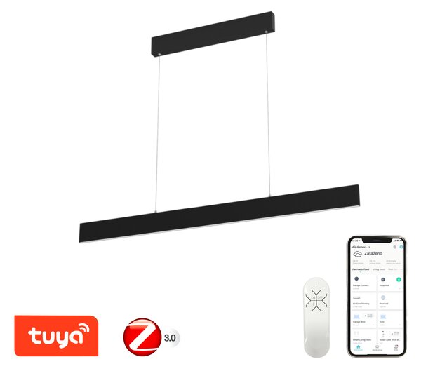 Immax NEO LISTON Smart závěsné svítidlo, 118cm 18W černé Zigbee 3.0