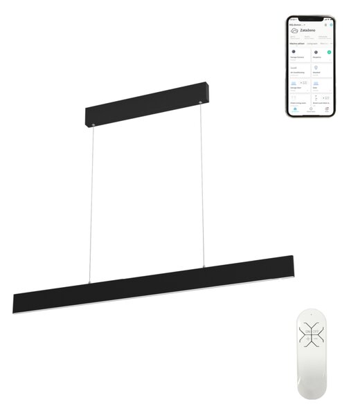 Immax NEO LISTON Smart závěsné svítidlo, 118cm 18W černé Zigbee 3.0