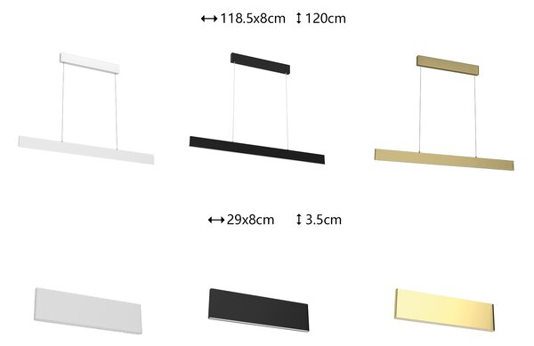 Immax NEO LISTON Smart závěsné svítidlo 118cm 18W bílé Zigbee 3.0
