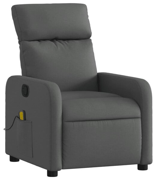Masání polohovací křeslo tmav edé textil