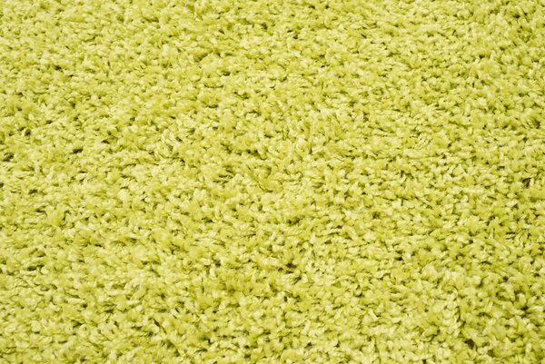 Makro Abra Kusový koberec shaggy TOKYO 6365A Jednobarevný světle zelený Rozměr: 80x200 cm