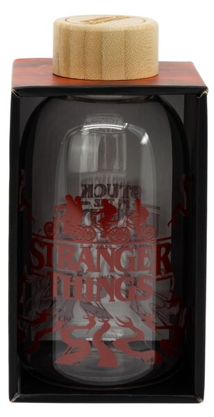 Skleněná lahev na vodu, 620ml, Stor, Stranger Things