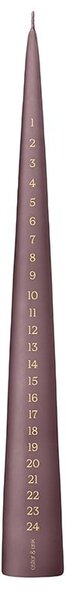 Adventní svíčka Cone 37 cm – 84 Winter Rose