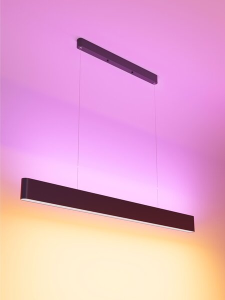 Immax NEO MILANO Smart závěsné lineární svítidlo 120cm, CCT 40W/RGB 18W, zlaté Zigbee 3.0