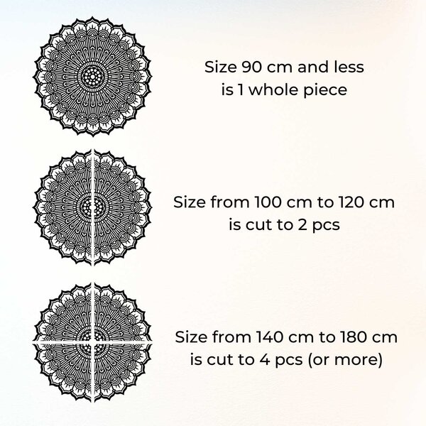 SENTOP | Luxusní dřevěná mandala na zeď, Luxusní dekorace do obývacího pokoje | SENTOP PR0506