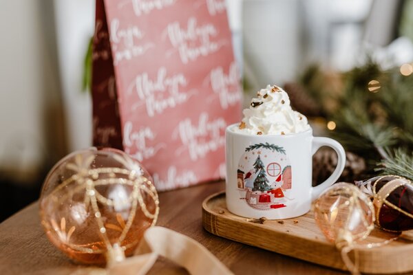 Porcelánový hrnek Vánoční myšky 180 ml