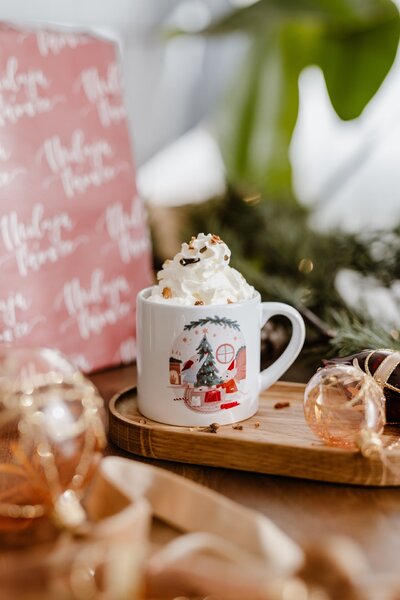 Porcelánový hrnek Vánoční myšky 180 ml