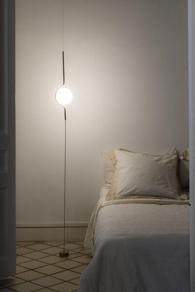 Lampa závěsná/stojací LE VITA zlatá - FARO