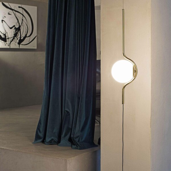 Lampa závěsná/stojací LE VITA zlatá - FARO