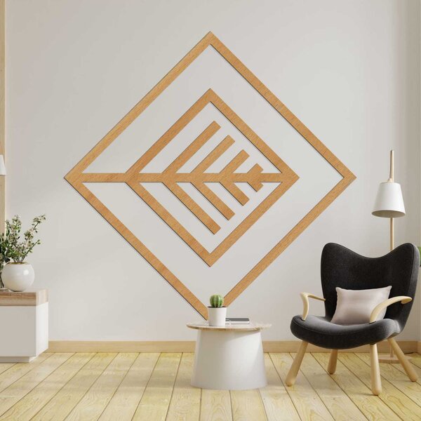 SENTOP | Geometrická dřevěná dekorace na zeď - Moderní design | SENTOP HDF0397-B