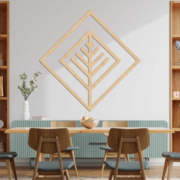 SENTOP | Geometrická dřevěná dekorace na zeď - Moderní design | SENTOP HDF0397-B