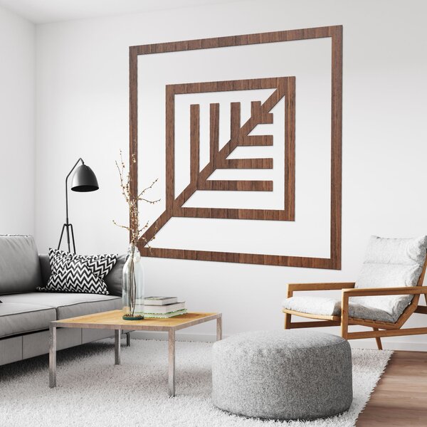 SENTOP | Geometrická dřevěná dekorace na zeď - Moderní design | SENTOP HDF0397-B