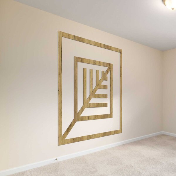 SENTOP | Geometrická dřevěná dekorace na zeď - Moderní design | SENTOP HDF0397-B