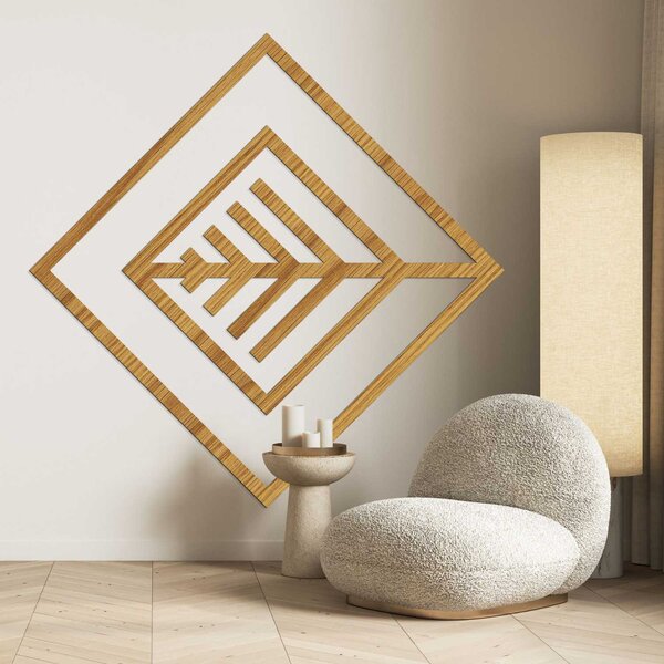 SENTOP | Geometrická dřevěná dekorace na zeď - Moderní design | SENTOP HDF0397-B