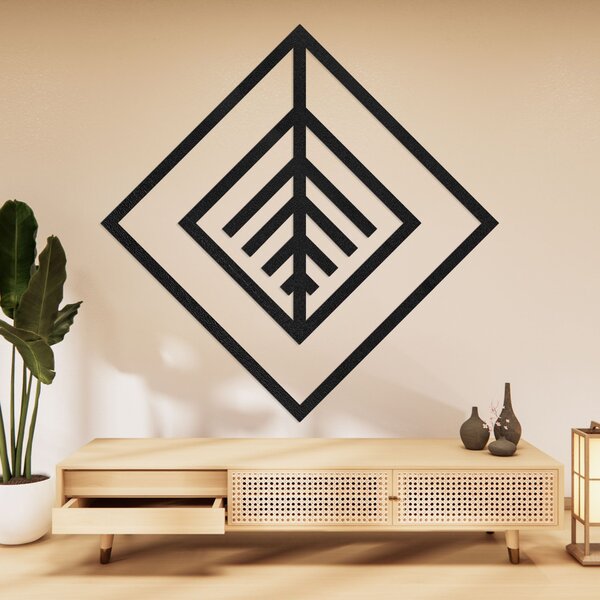 SENTOP | Geometrická dřevěná dekorace na zeď - Moderní design | SENTOP HDF0397-B