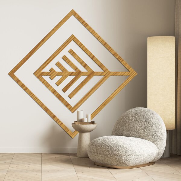 SENTOP | Geometrická dřevěná dekorace na zeď - Moderní design | SENTOP HDF0397-B
