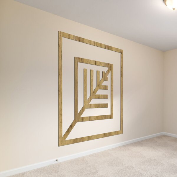 SENTOP | Geometrická dřevěná dekorace na zeď - Moderní design | SENTOP HDF0397-B