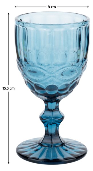 KONDELA Set 4 sklenic na víno, 240ml, SAVOY TYP 3