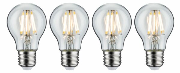 PAULMANN Filament set LED žárovka E27 230V 4x7W 2700K čirá