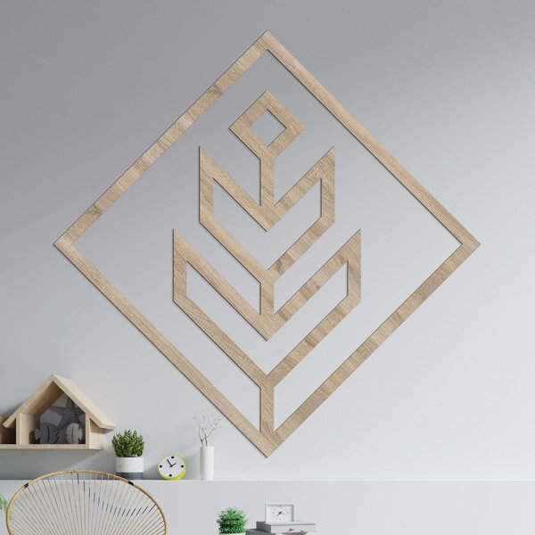 SENTOP | Geometrická dekorace na zeď čtvercová | SENTOP HDF0397-C