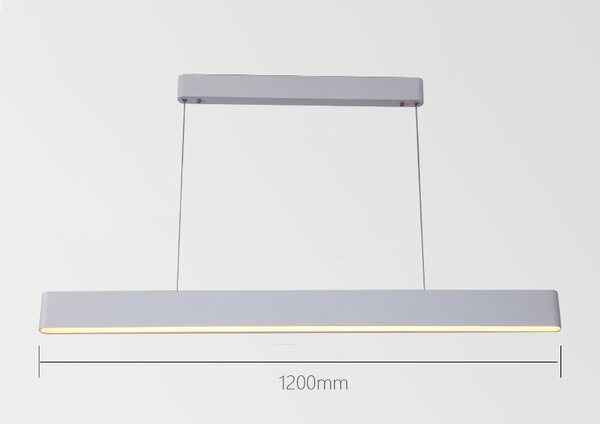 Immax NEO MILANO Smart závěsné lineární svítidlo 120cm, CCT 40W/RGB 18W, bílé Zigbee 3.0