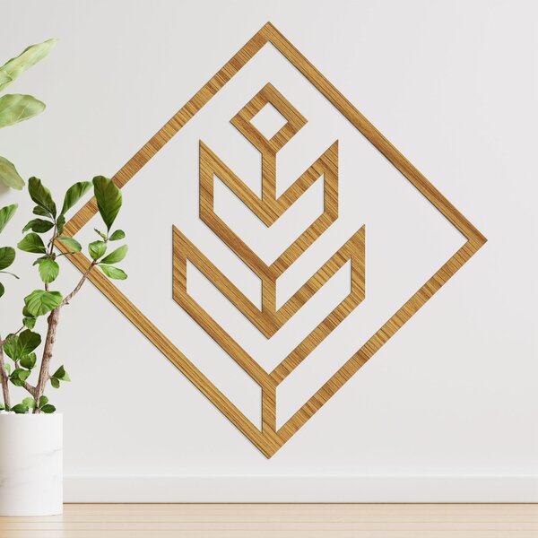 SENTOP | Geometrická dekorace na zeď čtvercová | SENTOP HDF0397-C