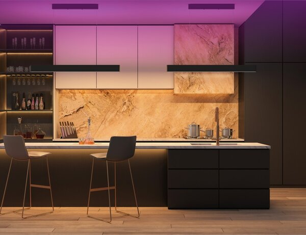 Immax NEO MILANO Smart závěsné lineární svítidlo 120cm, CCT 40W/RGB 18W, bílé Zigbee 3.0