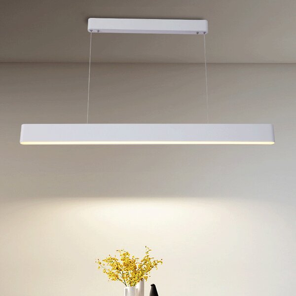 Immax NEO MILANO Smart závěsné lineární svítidlo 120cm, CCT 40W/RGB 18W, bílé Zigbee 3.0