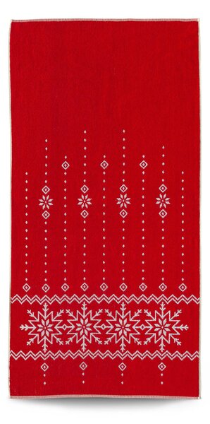 Ručník Veba ZARA Norský vzor červenobílá Velikost: 75x150 cm