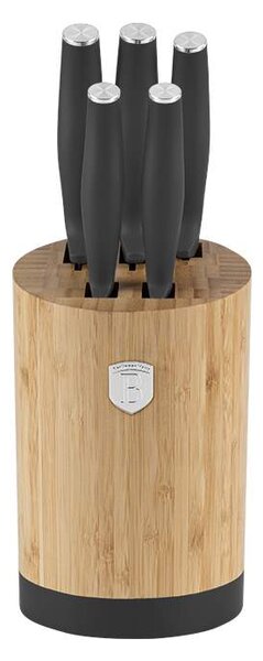 Sada nožů se stojanem BAMBOO 6 ks Antracit Collection