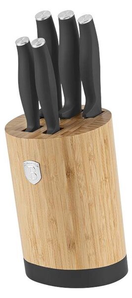 Sada nožů se stojanem BAMBOO 6 ks Antracit Collection