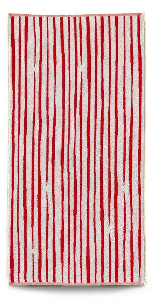 Ručník Veba ZARA Neposedné proužky bíločervená Velikost: 35x50 cm