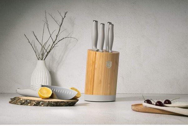 Sada nožů se stojanem BAMBOO 6 ks Sahara Collection