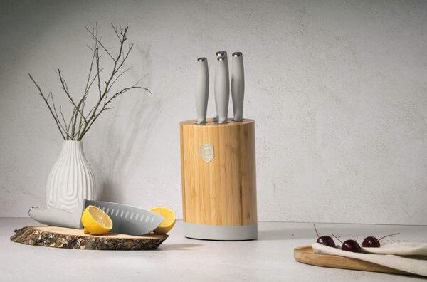 Sada nožů se stojanem BAMBOO 6 ks Sahara Collection