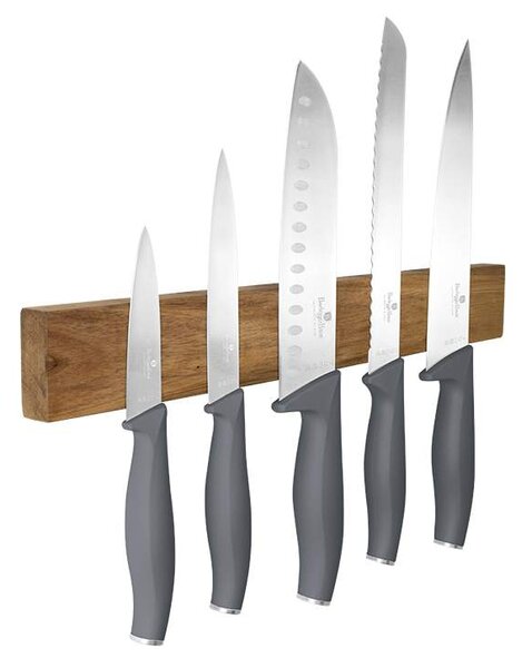 Sada nožů s magnetickým držákem z akátového dřeva 6 ks Aspen Collection