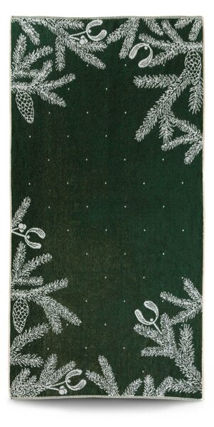 Ručník Veba ZARA Zasněžené větvičky zelenobílá Velikost: 55x100 cm
