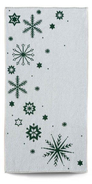 Ručník Veba ZARA Kouzlo zimy bílozelená Velikost: 75x150 cm