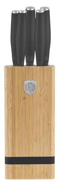 Sada nožů se stojanem BAMBOO 6 ks Antracit Collection