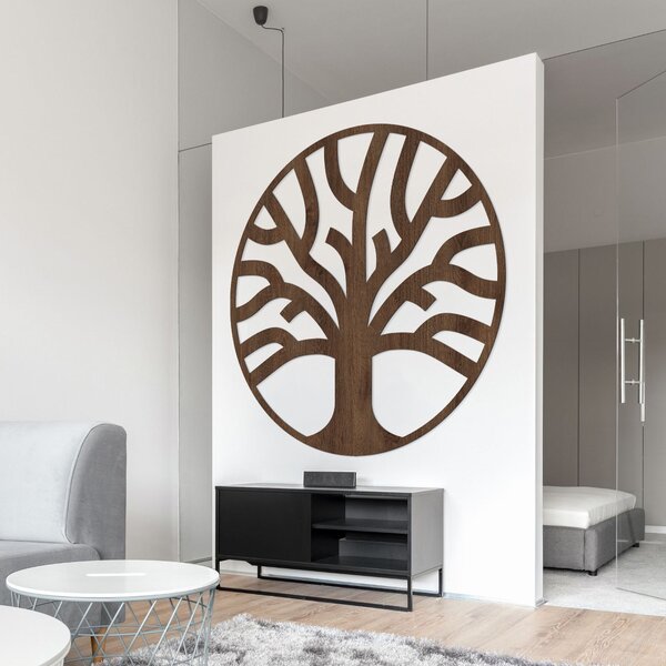 Jemný dřevěný nástěnný obraz strom života - ORIGO: HDF - Javor 20 cm 4527-99948 HDF0394