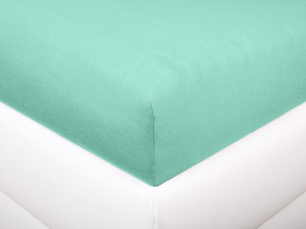 Aaryans Economy Jersey prostěradlo mátové Rozměry prostěradla: 90x200 cm