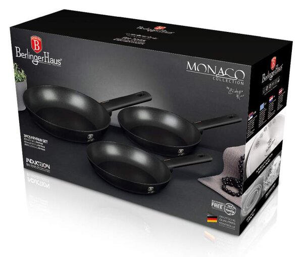 Sada pánví s titanovým povrchem 3 ks Monaco Collection
