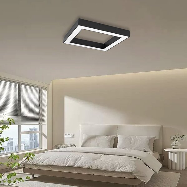 Immax NEO CANTO SLIM Smart stropní svítidlo 80x80cm 60W černé Zigbee 3.0