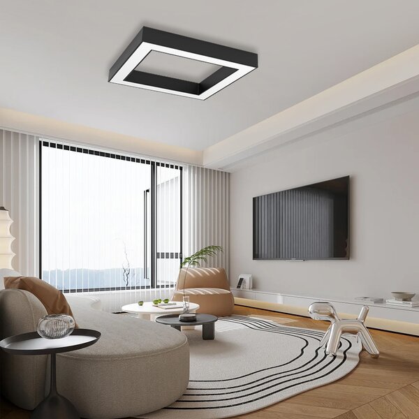 Immax NEO CANTO SLIM Smart stropní svítidlo 80x80cm 60W černé Zigbee 3.0