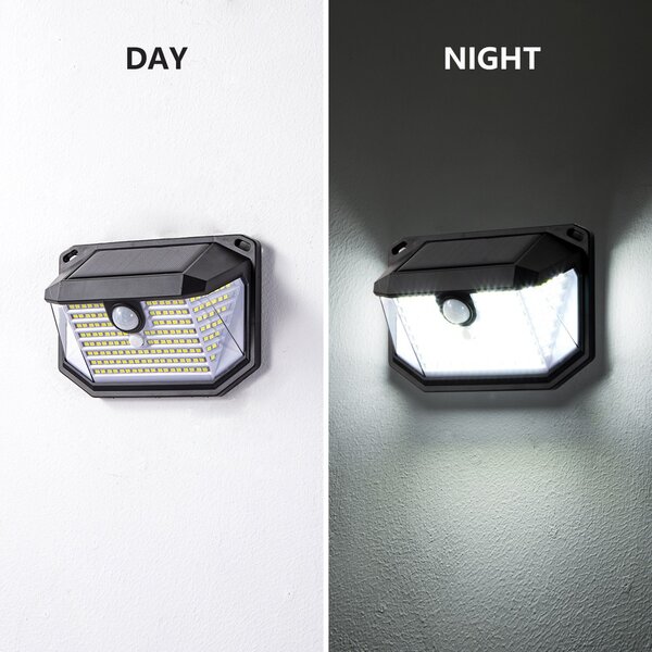 Venkovní solární nástěnné LED osvětlení Immax SIDE s PIR čidlem, 4W, 6000K