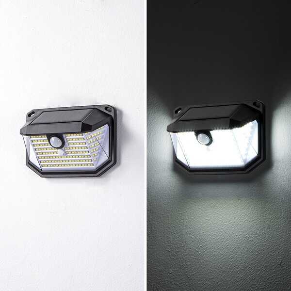 Venkovní solární nástěnné LED osvětlení Immax SIDE s PIR čidlem, 4W, 6000K