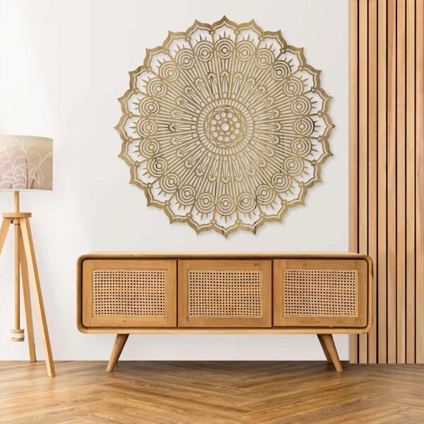 Dřevěná mandala na zeď | PERKO: HDF - Javor 30 cm 4532-100282 HDF0506