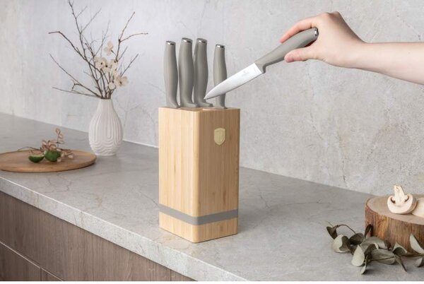 Sada nožů se stojanem BAMBOO 6 ks Sahara Collection