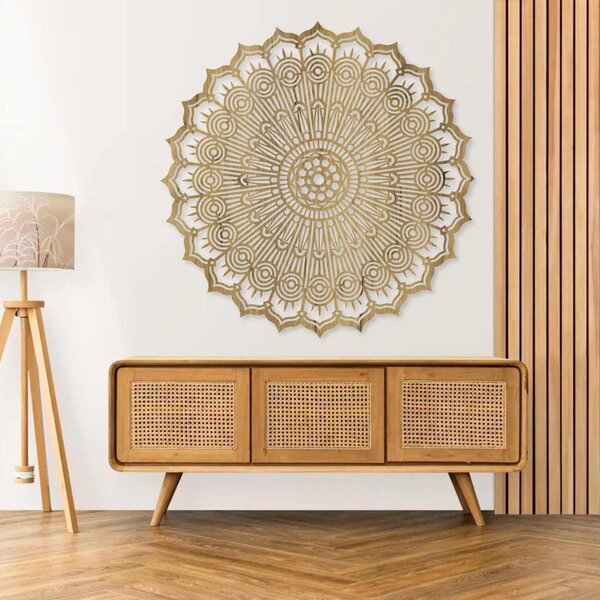 Dřevěná mandala na zeď | PERKO: HDF - Javor 30 cm 4532-100282 HDF0506